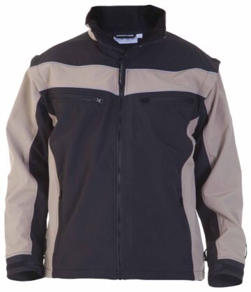 Hydrowear Rome Softshell jack Khaki/Zwart