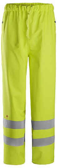Snickers 8267 ProtecWork Regenbroek PU High-Vis Klasse 2 High-Vis Geel