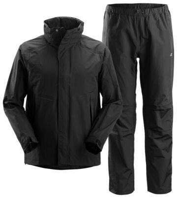 Snickers 8378 Set Regenkleding Zwart