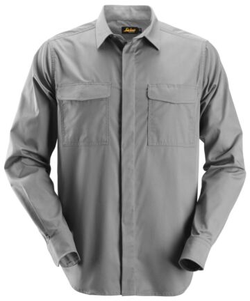 Snickers 8510 Service Shirt lange mouwen Grijs