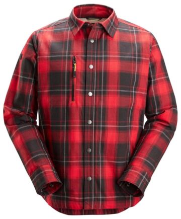 Snickers 8522 Isolerend shirt Chilirood/Zwart