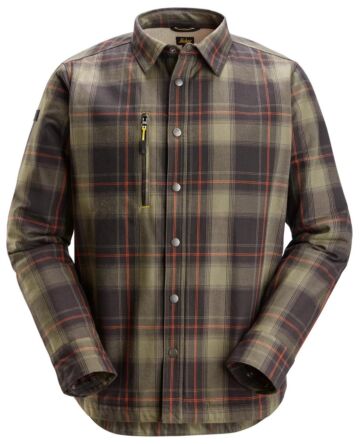 Snickers 8522 Isolerend shirt Khakigroen/Zwart