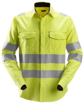 Snickers 8565 ProtecWork Lasshirt met Lange Mouwen High-Vis Klasse 3 High-Vis Geel