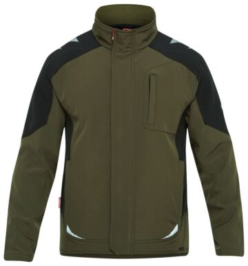 F. Engel 8810-229 Softshelljack Groen/Zwart