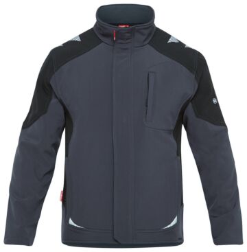 F. Engel 8810-229 Softshelljack Antraciet/Zwart