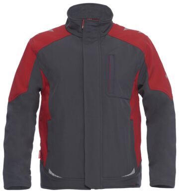 F. Engel 8810-229 Softshelljack Antraciet/Rood