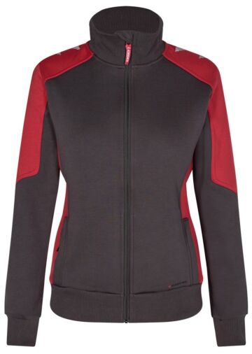 F. Engel 8825 Galaxy Sweat Cardigan Ladies Anthracite/Red