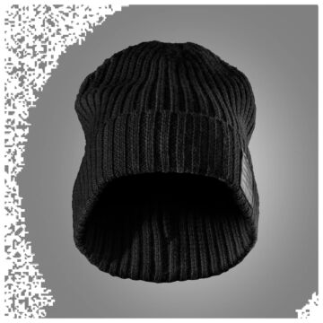 Snickers 9003 Wollen Vissersbeanie Zwart