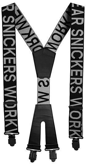 Snickers 9064 Bretels met Logo Zwart/Staalgrijs