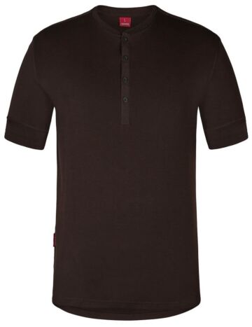 F. Engel 9256 Grandad SS T-Shirt Mocha Brown