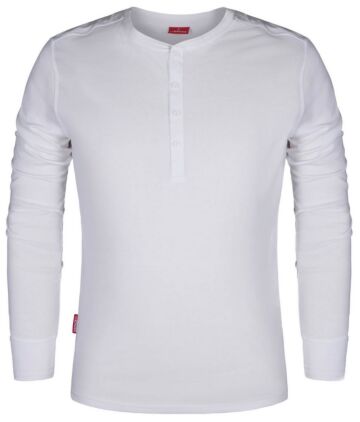 F. Engel 9257 Grandad LS T-Shirt White
