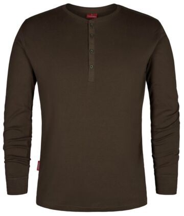 F. Engel 9257 Grandad LS T-Shirt Forest Green