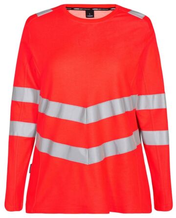F. Engel 9543 Safety Ladies T-Shirt LS Red