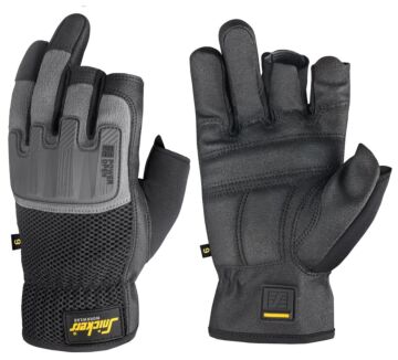 Snickers 9586 Power Open Gloves Zwart/Steengrijs