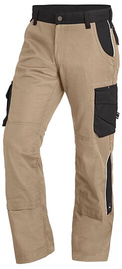 FHB Bruno Werkbroek Twill Beige-Zwart