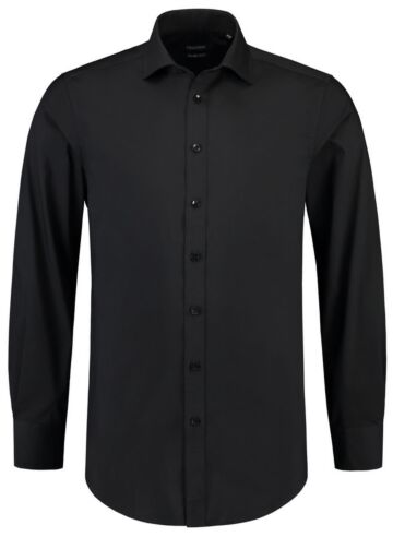 Tricorp 705008 Overhemd Stretch Slim Fit Zwart