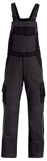 FHB Eckhard Tuinbroek Twill Antraciet-Zwart