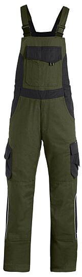 FHB Eckhard Tuinbroek Twill Olijfgroen-Zwart