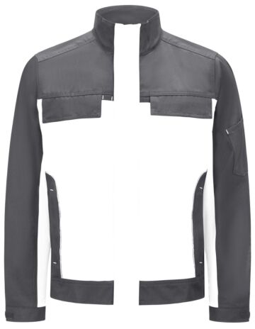FHB Ernst Werkjack Twill Wit-Antraciet