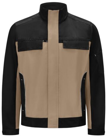 FHB Ernst Werkjack Twill Beige-Zwart