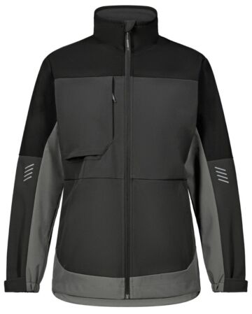Engel 1335-140 Entire softshell jack voor dames Antracietgrijs/Zwart