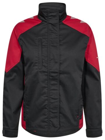 F. Engel 1816-255 Galaxy Stretch Work Jacket Ladies Anthracite/Red