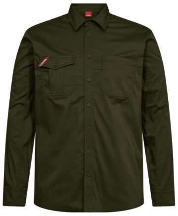 F. Engel 7185-812 Extend Stretch LS Mens Shirt Forest Green