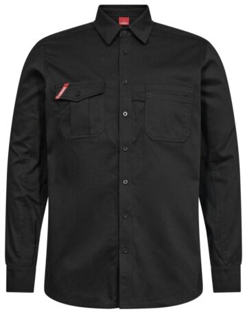 F. Engel 7186-811 Extend Cotton LS Mens Shirt Black