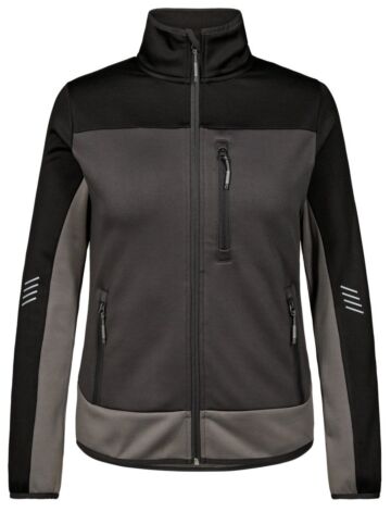 Engel 8336-238 Entire midlayer-jack voor dames Antracietgrijs/Zwart