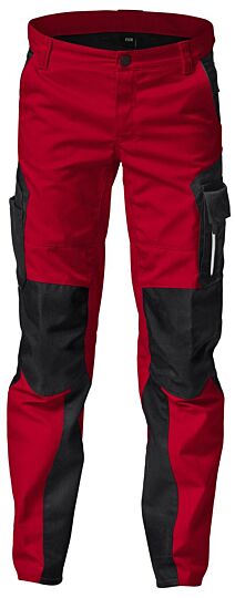 FHB Hugo Kinder werkbroek Rood-Zwart