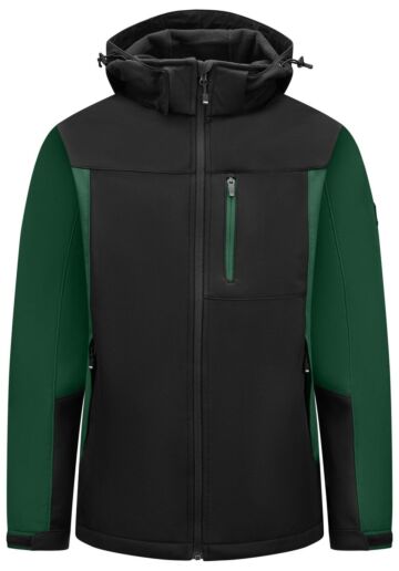 FHB Jannik Softshell-Jack Groen-Zwart