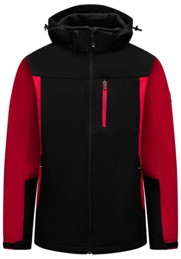 FHB Jannik Softshell-Jack Rood-Zwart