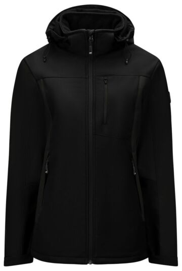 FHB Julia Softshell-Jack Dames Zwart