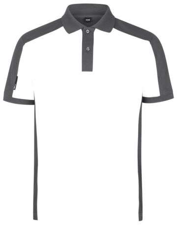 FHB Konrad Poloshirt tweekleurig Wit-Antraciet