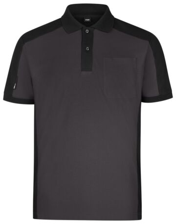 FHB Konrad Poloshirt tweekleurig Antraciet-Zwart