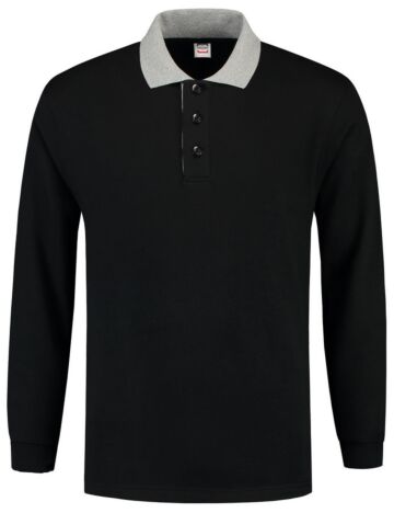 Tricorp 301006 Polosweater Contrast Zwart-Grey