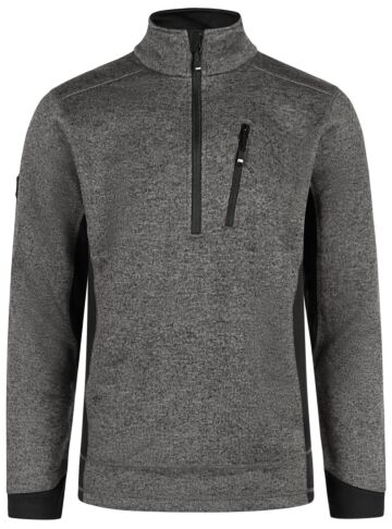 FHB Patrick Tricotfleece Trui Antraciet-Zwart