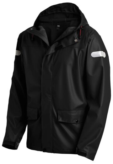 FHB Rainer Regenjack PU-Stretch Zwart