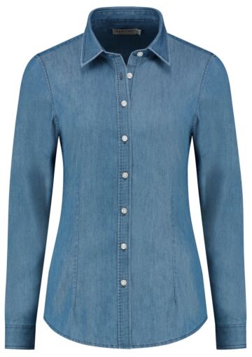 Santino Felix Ladies Shirt Washed Denim