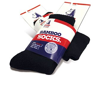 Steel Blue Sokken 92% Bamboo Zwart