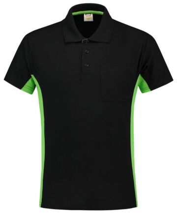 Tricorp 202002 Poloshirt Zwart-Lime