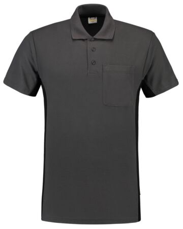 Tricorp 202002 Poloshirt Donkergrijs-Zwart