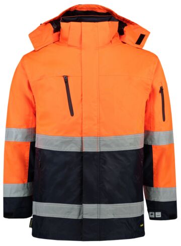 Tricorp 403004 Parka ISO20471 Fluor Oranje-Marineblauw