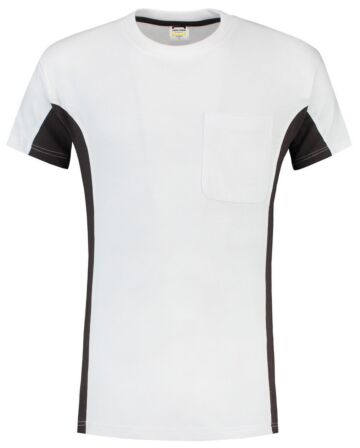 Tricorp 102002 T-Shirt Wit Donkergrijs
