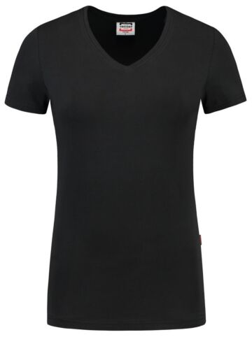 Tricorp 101008 T-Shirt V Hals Slim Fit Dames Zwart