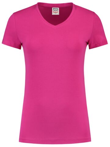 Tricorp 101008 T-Shirt V Hals Slim Fit Dames Fuchsia
