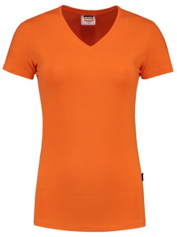 Tricorp 101008 T-Shirt V Hals Slim Fit Dames Oranje