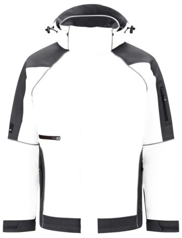 FHB Walter Softshell-Jack Wit-Antraciet