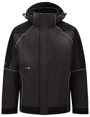 FHB Walter Softshell-Jack Antraciet-Zwart