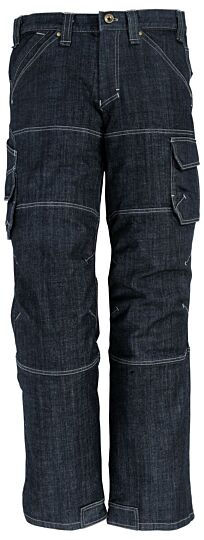 FHB Wilhelm Stretch-Jeans-Werkbroek Blauw